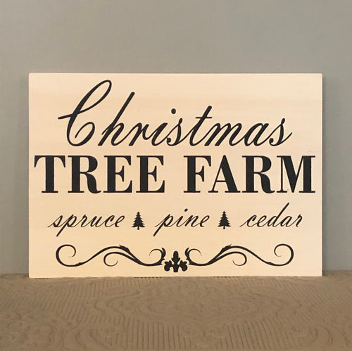 Tree Farm sign