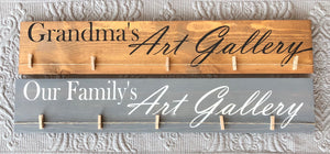 Personalized Family's Art Gallery Display Board