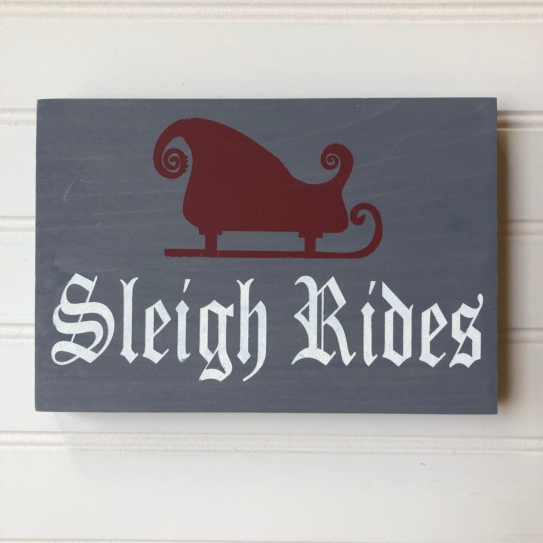 Sleigh Rides Table Sign