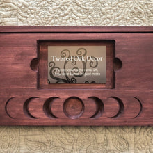 Wood Tray with Moon Phase Design